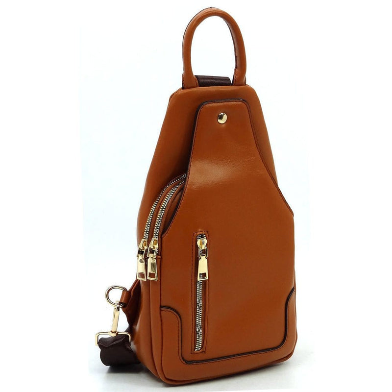 AD2766 Vegan Leather Fashion Sling Backpack Bag - MiMi Wholesale