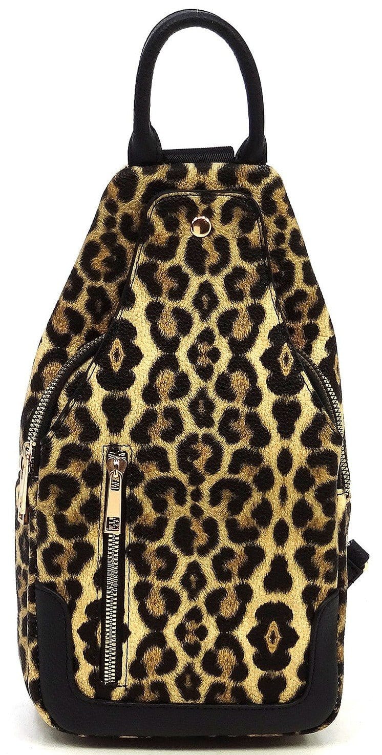 AD2766 Vegan Leather Fashion Sling Backpack Bag - MiMi Wholesale