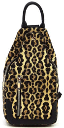 AD2766 Vegan Leather Fashion Sling Backpack Bag - MiMi Wholesale