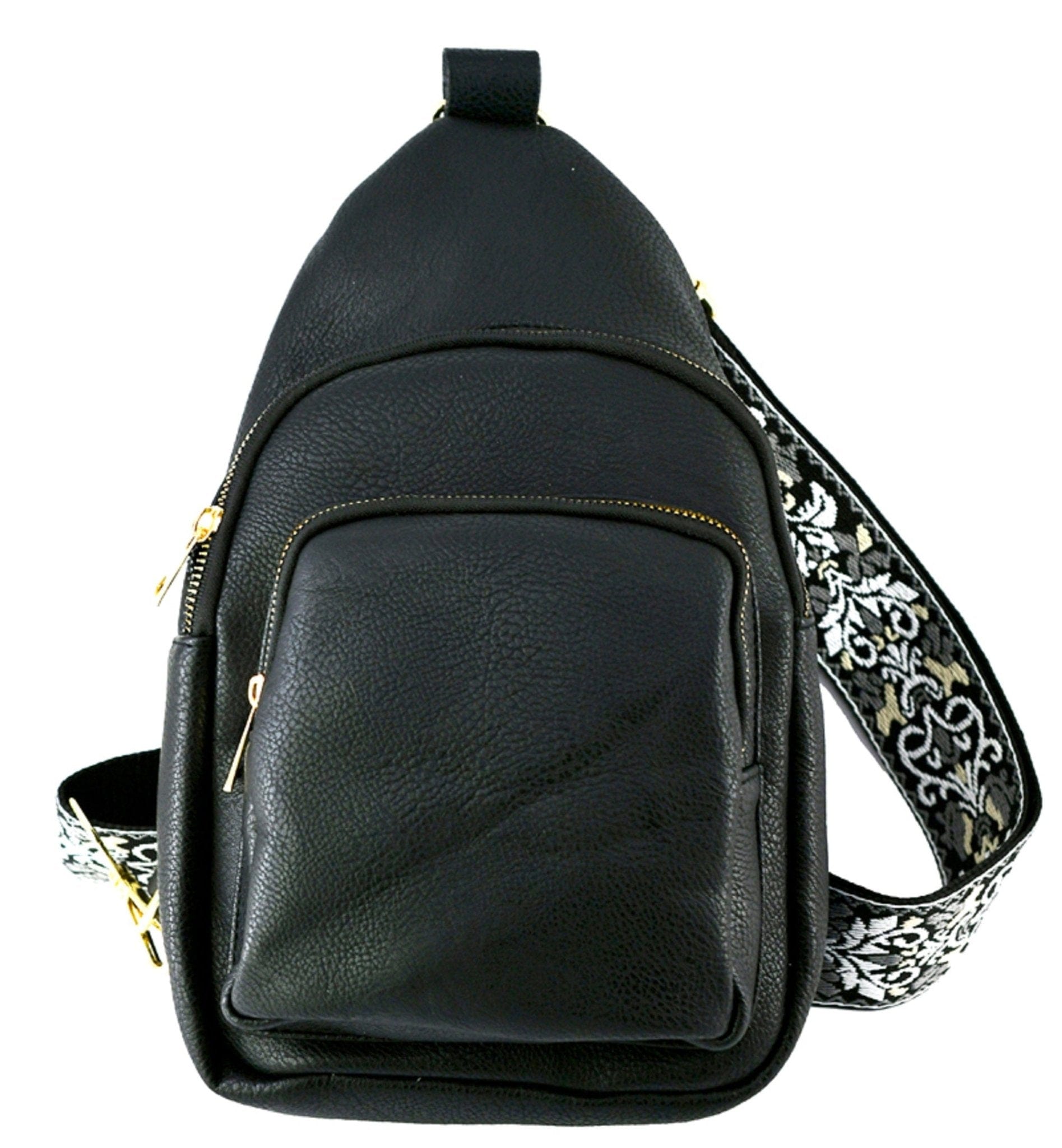 AD768 Zara Zipper Sling Bag With Boho Strap