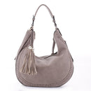 AM5851 Laser Cut Double Tassel Boho Shoulder Bag - MiMi Wholesale