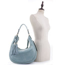 AM5851 Laser Cut Double Tassel Boho Shoulder Bag - MiMi Wholesale