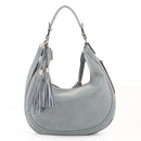 AM5851 Laser Cut Double Tassel Boho Shoulder Bag - MiMi Wholesale