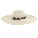 AO3018 Monogrammable Floppy Hat with Cheetah/Leopard Band - MiMi Wholesale