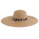 AO3018 Monogrammable Floppy Hat with Cheetah/Leopard Band - MiMi Wholesale