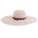 AO3018 Monogrammable Floppy Hat with Cheetah/Leopard Band - MiMi Wholesale