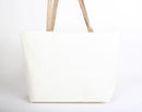 B768 Gold Foil Pineapple Printed Large Beach Tote Bag - MiMi Wholesale