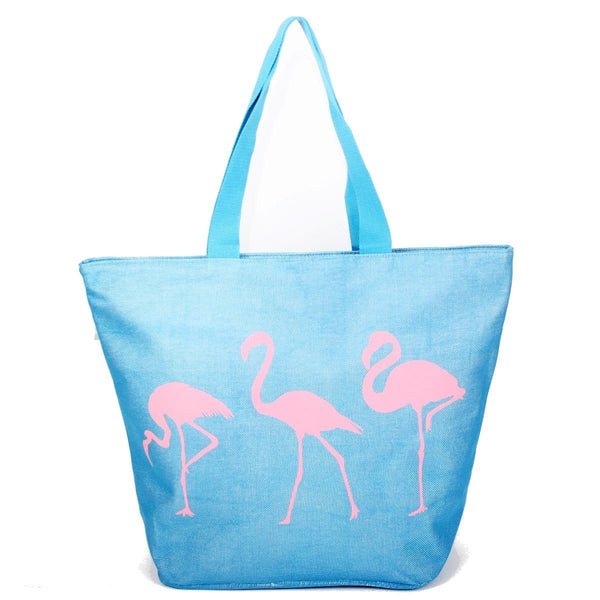 Pink flamingo best sale beach bag