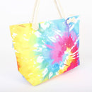 B806 Multi Color Tie Dye Beach Tote Bag - MiMi Wholesale