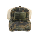 BA915 USA Flag Camouflage Mesh Back Baseball Cap - MiMi Wholesale
