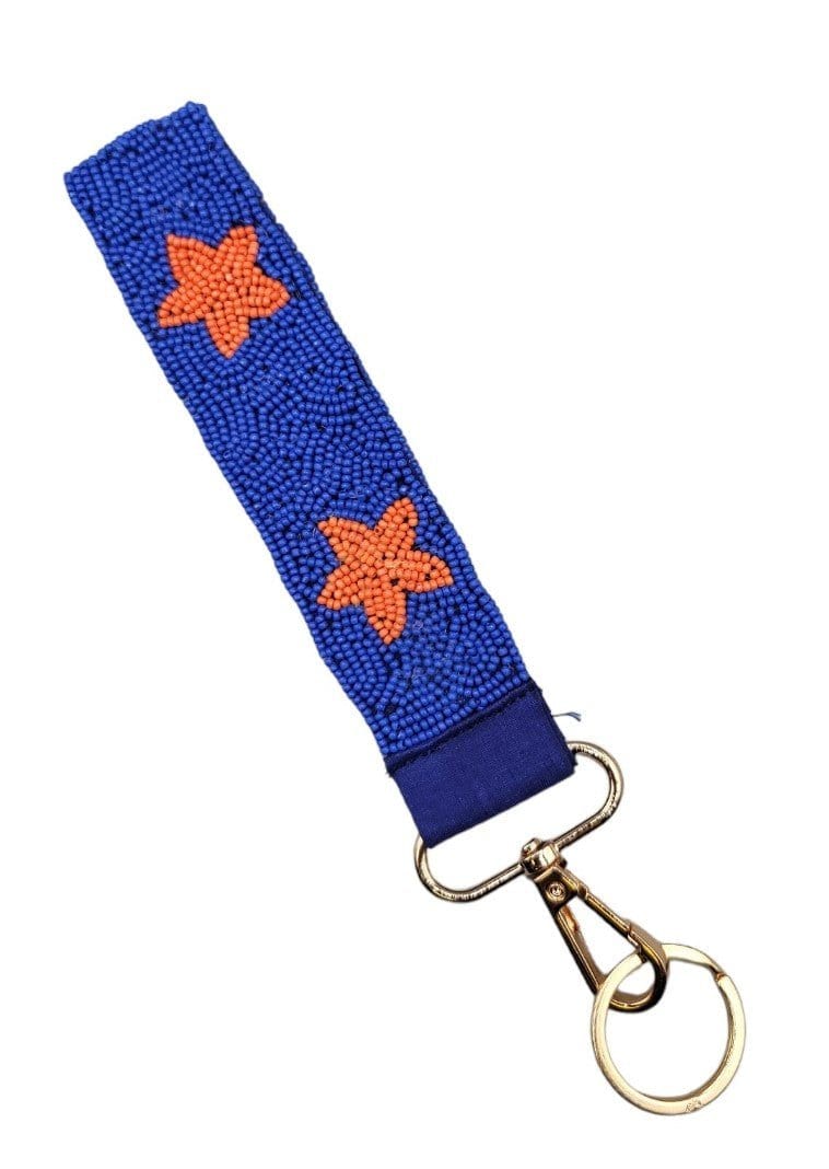 BAH001 Star Beaded Keychain Wristlet - MiMi Wholesale