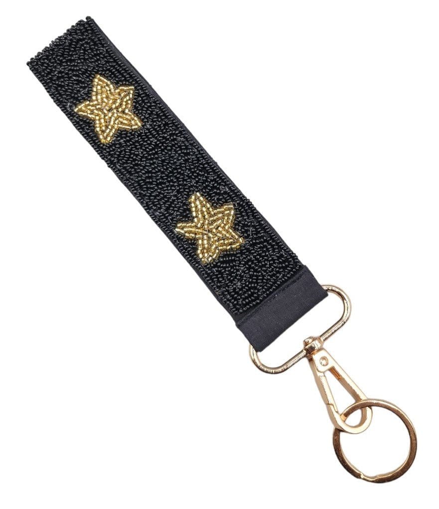 BAH001 Star Beaded Keychain Wristlet - MiMi Wholesale