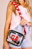 BAS001 Game Day Beaded Star Guitar Strap - MiMi Wholesale