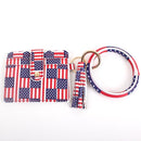 BB139X115 Various Pattern Bangle/Key-Chain/Wallet w/ ID Window - MiMi Wholesale
