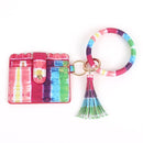 BB139X115 Various Pattern Bangle/Key-Chain/Wallet w/ ID Window - MiMi Wholesale