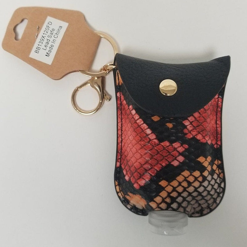 BB139X120FD Python Refillable Hand Sanitizer Holder Keychain - MiMi Wholesale