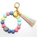 BB139X125 Silicone Beaded Keyring/Keychain Bracelet - MiMi Wholesale