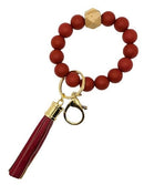 BB139X125 Silicone Beaded Keyring/Keychain Bracelet - MiMi Wholesale