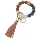 BB139X125 Silicone Beaded Keyring/Keychain Bracelet - MiMi Wholesale