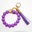 BB139X125 Silicone Beaded Keyring/Keychain Bracelet - MiMi Wholesale