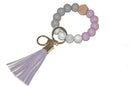 BB139X125 Silicone Beaded Keyring/Keychain Bracelet - MiMi Wholesale