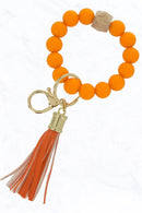 BB139X125 Silicone Beaded Keyring/Keychain Bracelet - MiMi Wholesale