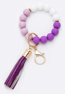 BB139x167 Silicone Beaded Keyring/Keychain Bracelet - MiMi Wholesale