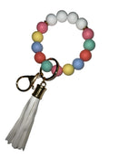 BB139x167 Silicone Beaded Keyring/Keychain Bracelet - MiMi Wholesale