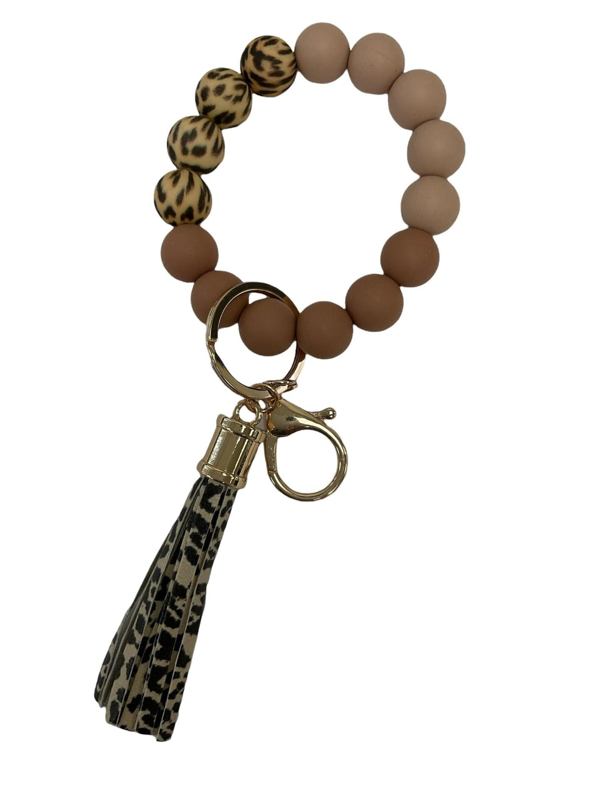 BB139X169 Theme Silicone Beaded Keyring/Keychain Bracelet - MiMi Wholesale