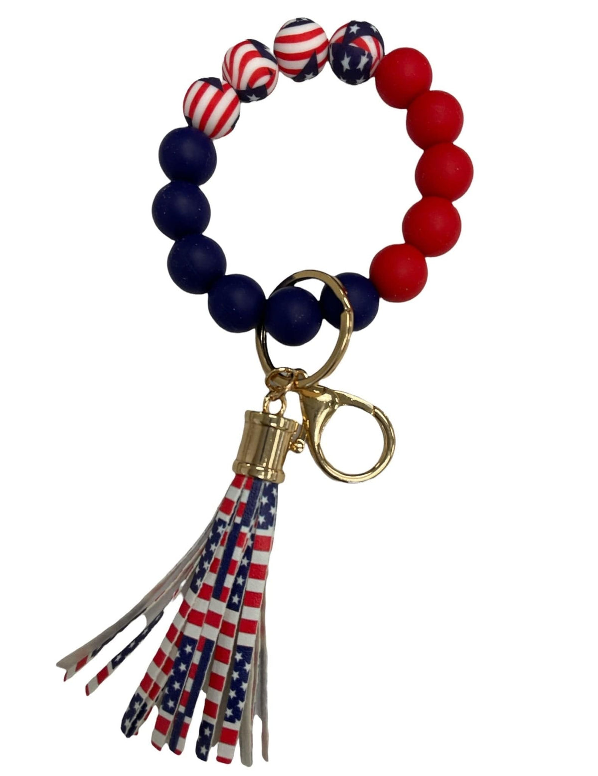 BB139X169 Theme Silicone Beaded Keyring/Keychain Bracelet - MiMi Wholesale