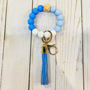 BB139X180 Silicone Ribbed Beaded Keychain Bracelet - MiMi Wholesale