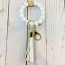 BB139X180 Silicone Ribbed Beaded Keychain Bracelet - MiMi Wholesale