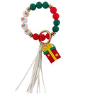 BB139X184 Silicone Beaded Christmas Keychain Bracelet - MiMi Wholesale