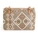 BCL16063 Monogrammable Embroidered Clutch/Crossbody Bag with Tassel - MiMi Wholesale