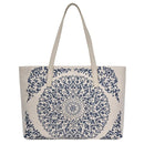 BGA2499 Mandala Embroidered Canvas Tote - MiMi Wholesale