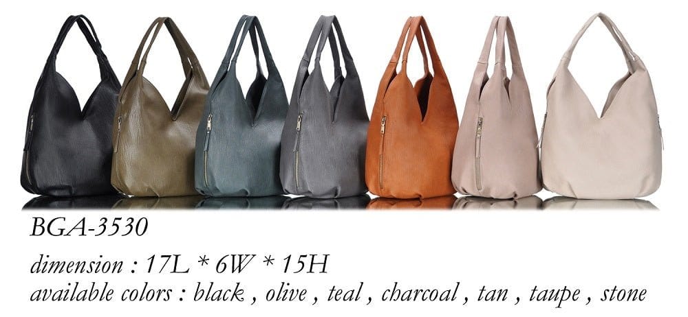 BGA3530 Super Soft Hobo Bag - MiMi Wholesale