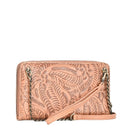 BGA3798 Floral Design Crossbody Wallet - MiMi Wholesale