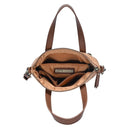 BGA4367 Floral Brocade Zipper Top Handle Bag/Crossbody - MiMi Wholesale