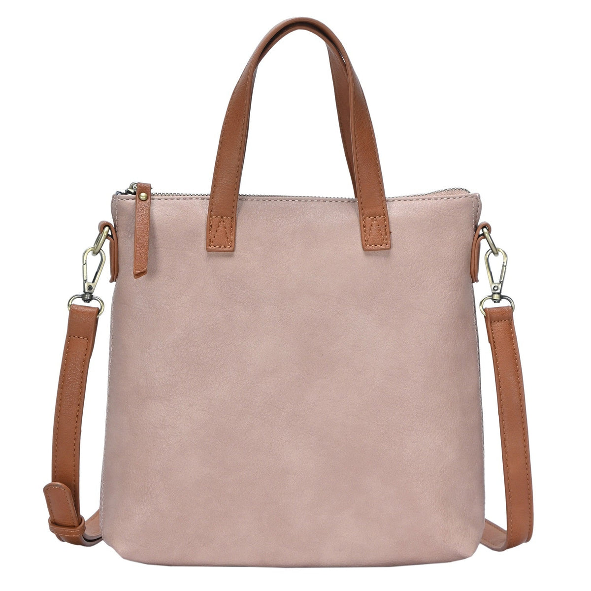 BGA46333 Zipper Top Handle Bag/Crossbody w/ 8" Tablet Pocket - MiMi Wholesale