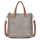 BGA46333 Zipper Top Handle Bag/Crossbody w/ 8" Tablet Pocket - MiMi Wholesale