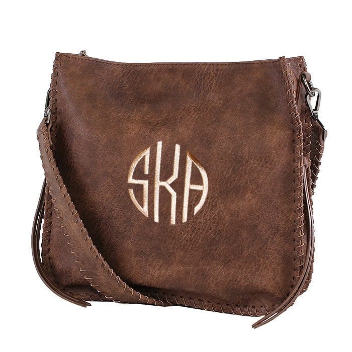 BGA5063 Monogrammable Whipstitch Fashion Bag/Crossbody - MiMi Wholesale