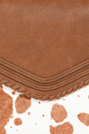 BGA5174 Tillie Cow Whipstitch Crossbody - MiMi Wholesale