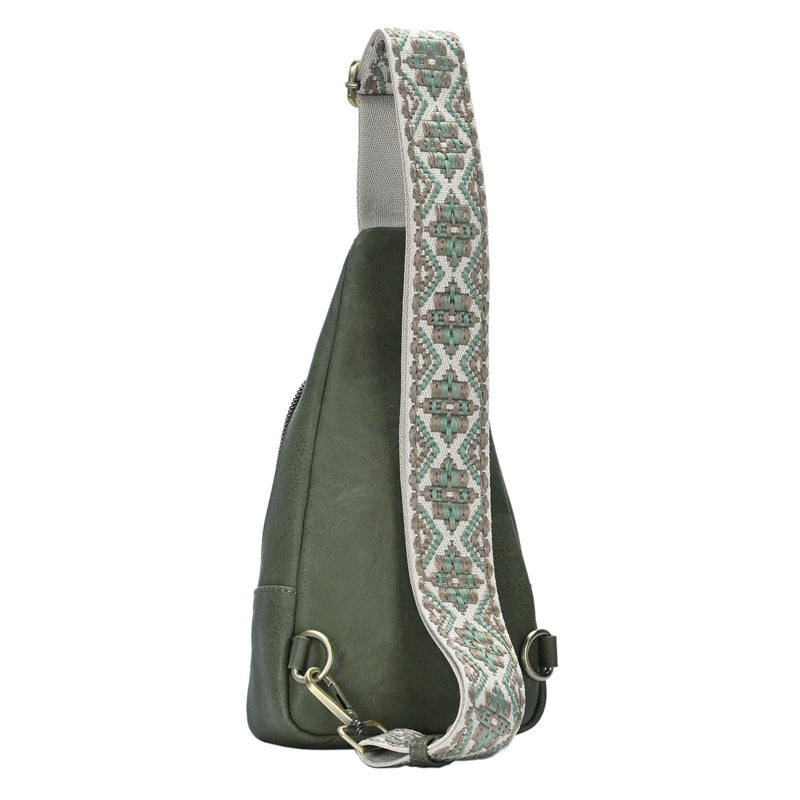 BGA5704 Zoey Boho Sling Bag With Guitar Strap - MiMi Wholesale
