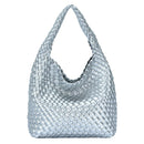 BGA6339 Parker Woven Satchel/Hobo Bag With Pouch - MiMi Wholesale