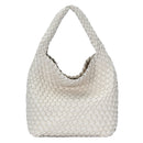 BGA6339 Parker Woven Satchel/Hobo Bag With Pouch - MiMi Wholesale