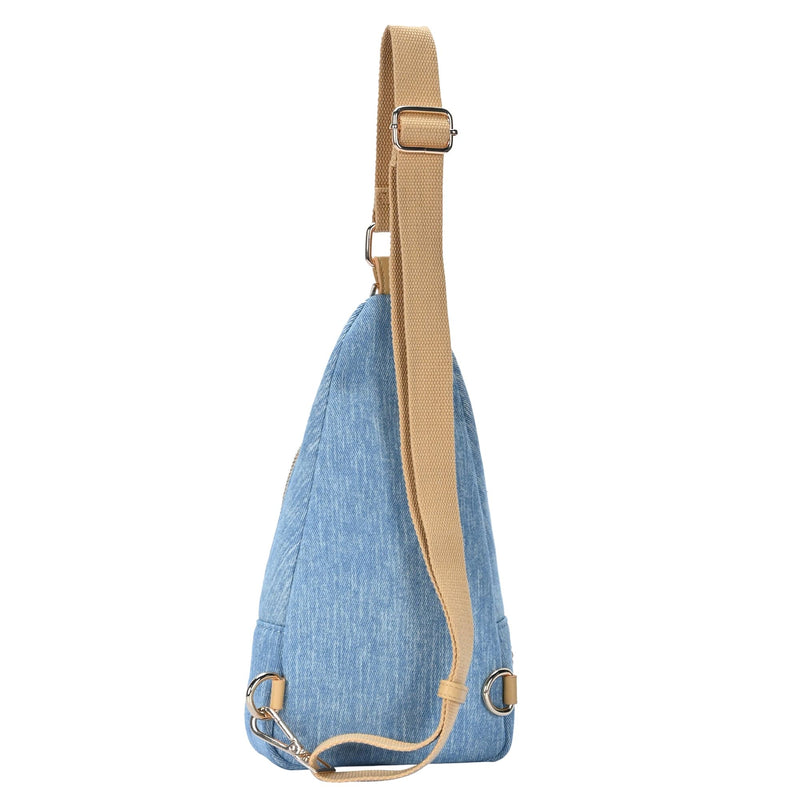 BGA7257 Lauren Denim Sling Bag - MiMi Wholesale