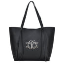 BGA81946 Monogrammable Wrapped Handle Shoulder Tote w/ Removable Pouch - MiMi Wholesale