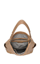 BGA82063 Monogrammable Braided Accent Hobo Bag - MiMi Wholesale