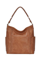 BGA82063 Monogrammable Braided Accent Hobo Bag - MiMi Wholesale