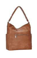 BGA82063 Monogrammable Braided Accent Hobo Bag - MiMi Wholesale